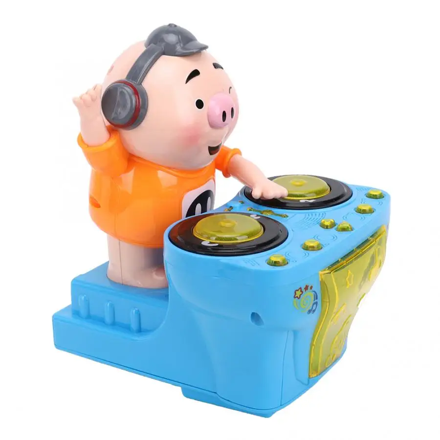 Электрический DJ Pet Pig игрушка для маленьких детей забавная музыка смешная качалка Свинья с музыкальным светильник для детей раннего развития Развивающие игрушки