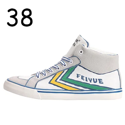 Chiness Feiyue/Обувь для кунг-фу; дышащая парусиновая обувь на плоской подошве; кроссовки для тхэквондо для женщин и мужчин; спортивная обувь для прогулок; боевые искусства; Feiyue - Цвет: Yellow and Green 38
