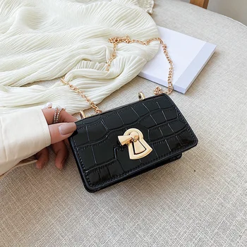 

Mini small bag women's bag 2020 solid color personalized small square bag casual simple chain single shoulder shoulder bag