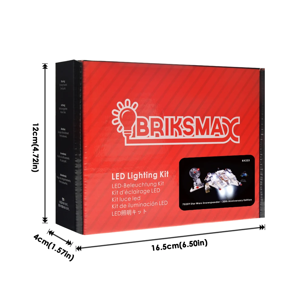 BriksMax комплект света для снегоходов строительные блоки комплект освещения совместим с 75259(не включает модель - Цвет: Briksmax Light Set