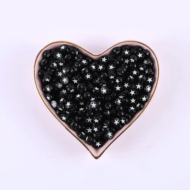 100/200/500pcs Heart Beads For Jewelry Making Acrylic Mixed Beads With Letters For Bracelet Handmade Diy Bracelet Necklace 2021 4x7mm 24