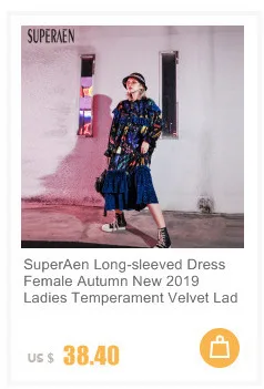 SuperAen корейский стиль Женская Длинная ветровка Осень новинка хлопок пальто для женщин сплошной цвет Повседневная Женская одежда