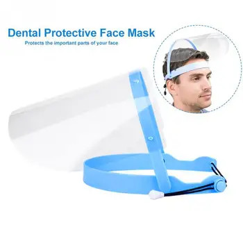 

US Safety Full Face Shield Clear Flip-up Visor Glasses Eye Protect Dustproof xvg