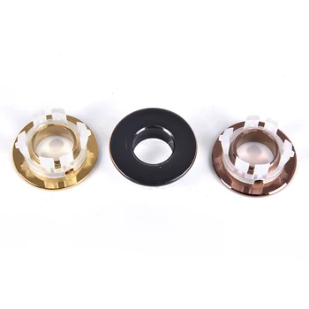 

1Pcs Bathroom Basin Faucet Sink Round Overflow Cover Brass Six-foot Ring Insert Replacement Bathroom Faucet Accessories