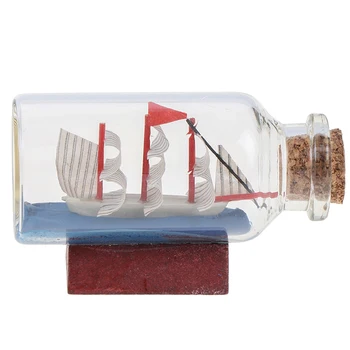 Drift Bottle Miniature Dollhouse Glass Doll House Decor Micro Landscape Vintage Decoration Classic Kids Toy Toys 6*2.7CM 1