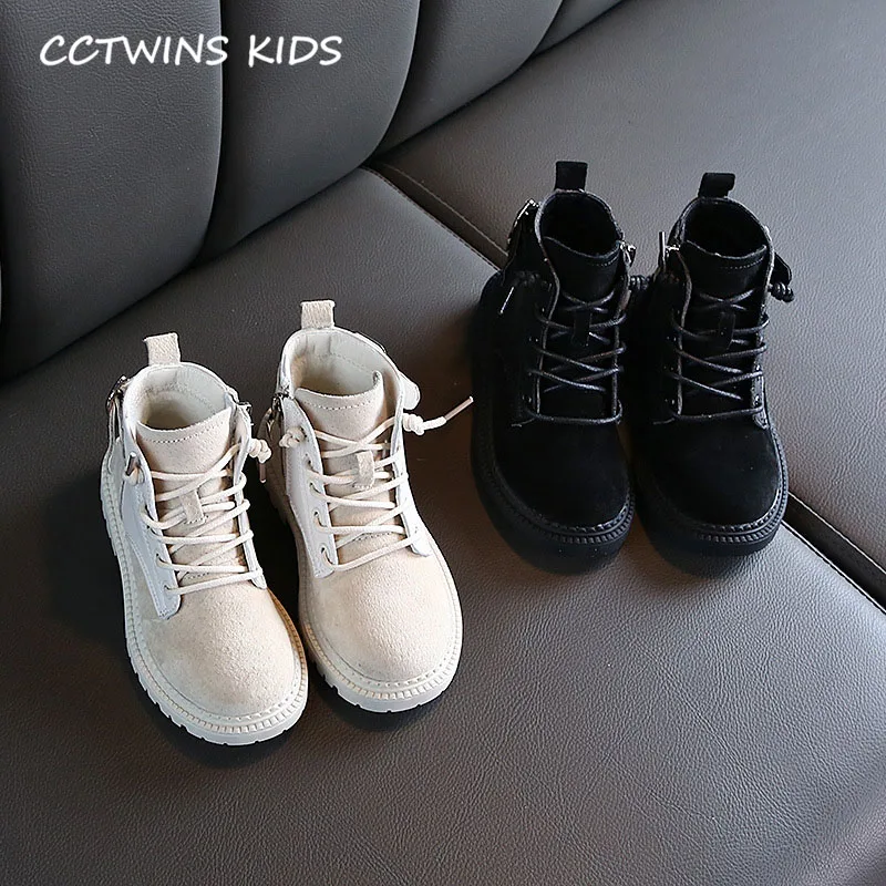 CCTWINS/детская обувь; коллекция года; зимние брендовые Ботинки martin для маленьких мальчиков; модная детская замшевая обувь; Теплые ботильоны черного цвета для девочек; MB080