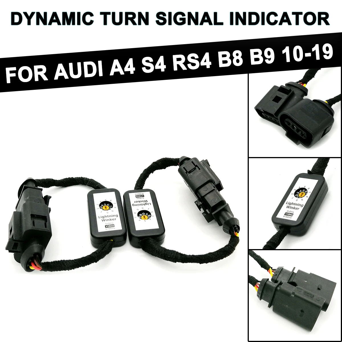 2 шт. Динамический указатель поворота светодиодный задний светильник Дополнительный провод модуля для Audi A4 S4 RS4 B8 B9 2010- левый и правый задний светильник