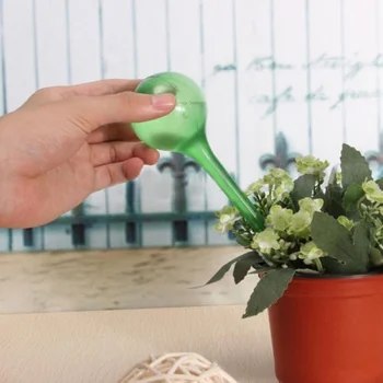 

1Pcs Lazy Waterer Aqua Watering Globes Decorative Hand-blown Self Glass Bulbs Pot Plant Use Glass Ball Slacker Watering Device