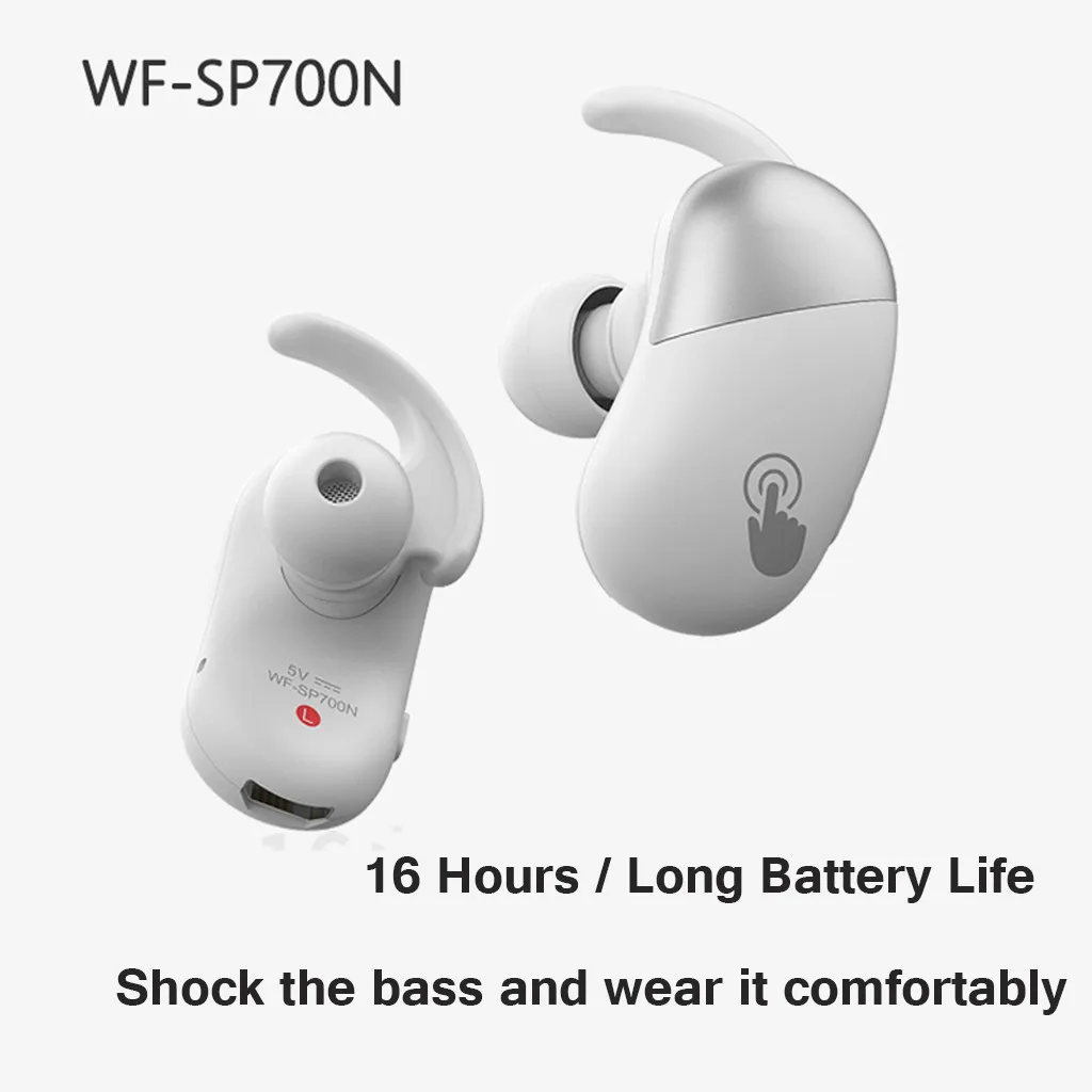 WF-SP700N Bluetooth наушники Bluetooth 5,0 беспроводные наушники стерео наушники-вкладыши Длинные ожидания с EVA коробка для хранения