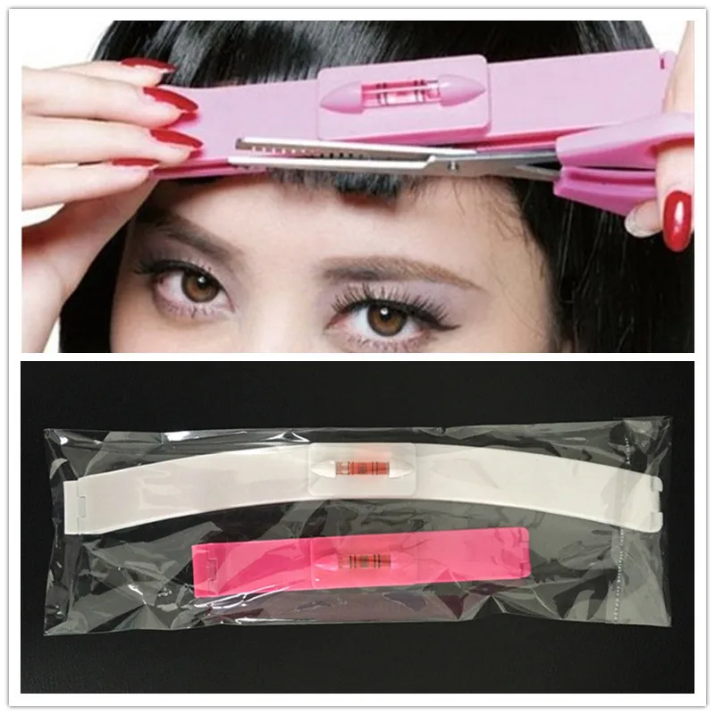 2 Pcs/set New Women Hair Trimmer Fringe Cut Tool Clipper Comb Guide for Cute Hair Bang Level Straight Ruler Hair Accessories|Аксессуары для укладки|   | АлиЭкспресс