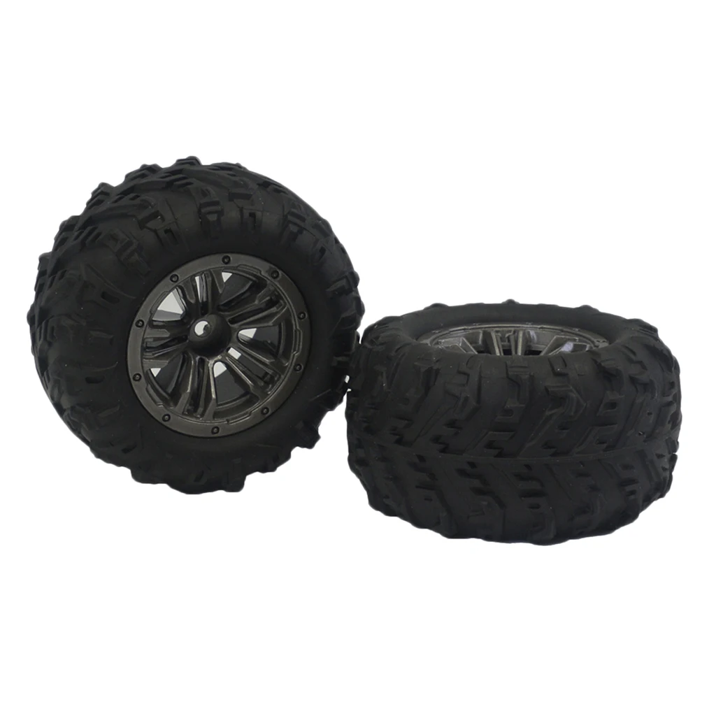 MagiDeal 2pcs RC Tire Tyres for Xinlehong Q901 Q902 Q903 RC Car Replacements