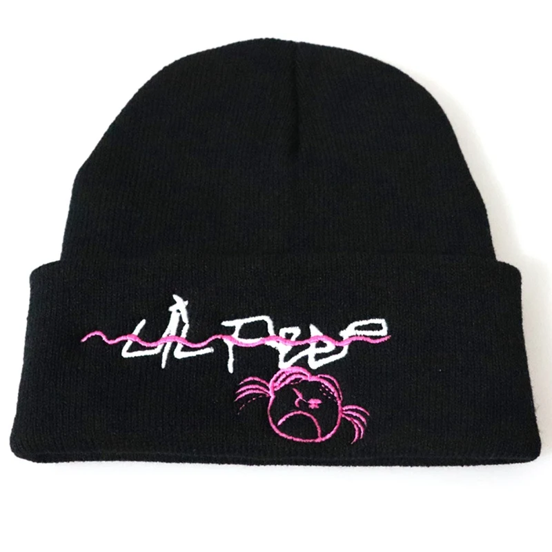 Lil Peep Beanie с вышивкой Love lil. peep Мужская и женская вязаная шапка вязанные шапочки Skullies теплая зимняя унисекс Лыжная хип-хоп шапка