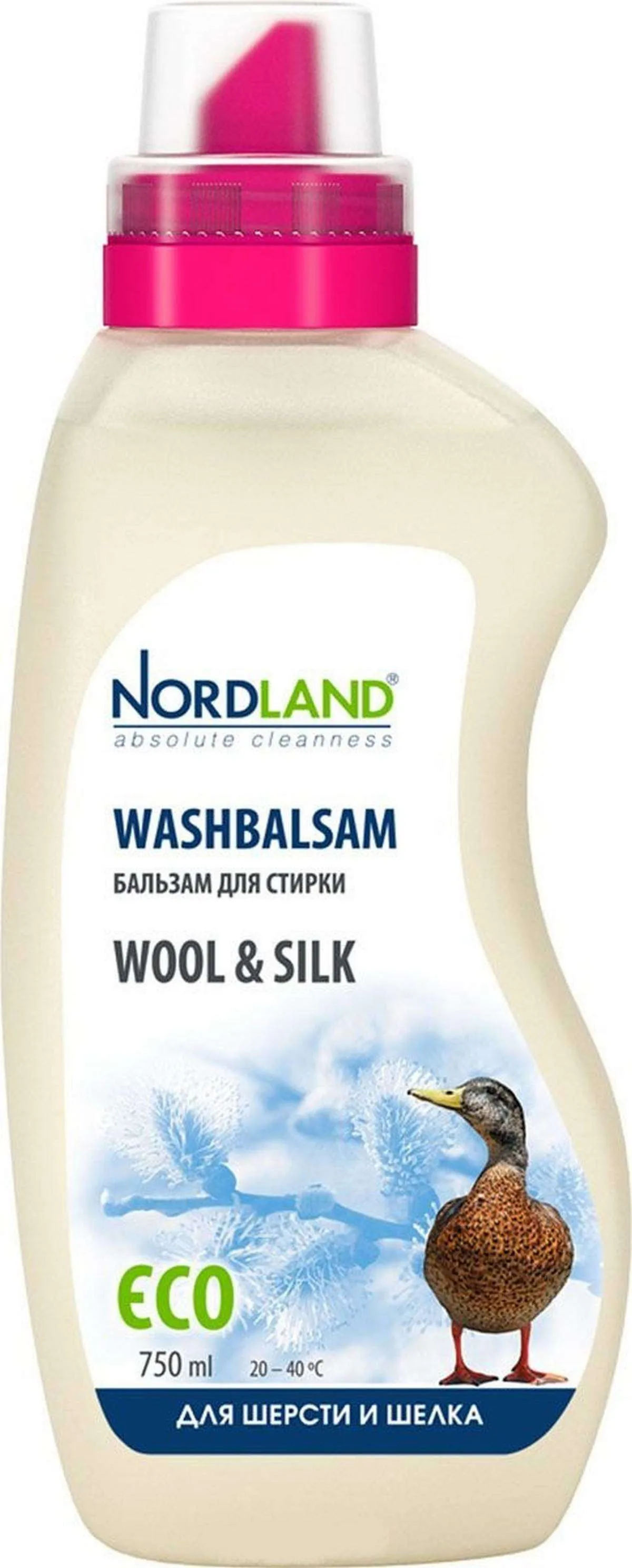Бальзам для стирки шерсти и шелка «Wool&Silk» Nordland, 750 мл