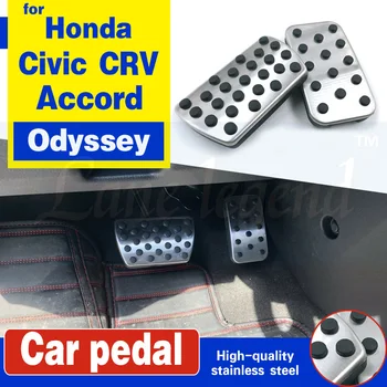 

AT Stainless Steel Car Pedals Auto Pedal Cover for Honda Civic CRV Jade Accord Elysion Odyssey Parts Accessories Plate Pad Cover