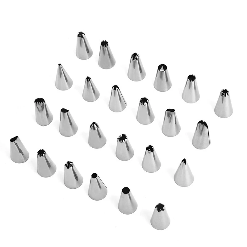 SHENHONG 48 Pcs Icing Piping Tip Cake Decorating Supplies Cupcake Baking Tools Russian Pastry Nozzles Confectionery Pastry Bags