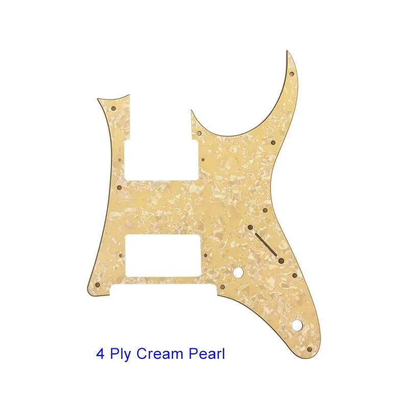 4Ply Cream Pearl Pleroo пользовательские части для электрогитары-для MIJ год Ibanez RG2550Z гитара накладка HH хамбакер Пикап царапины пластины - Цвет: 4Ply Cream Pearl
