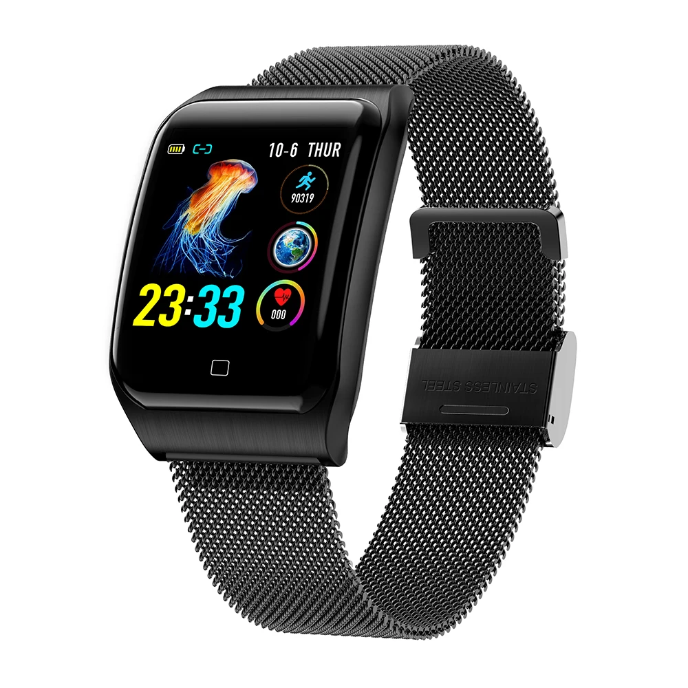 

UTELITE F9 Metal Smart Wristwatch Men IP68 Waterproof Heart Rate Blood Pressure Sleep Monitor Health Smart Watch for Android IOS