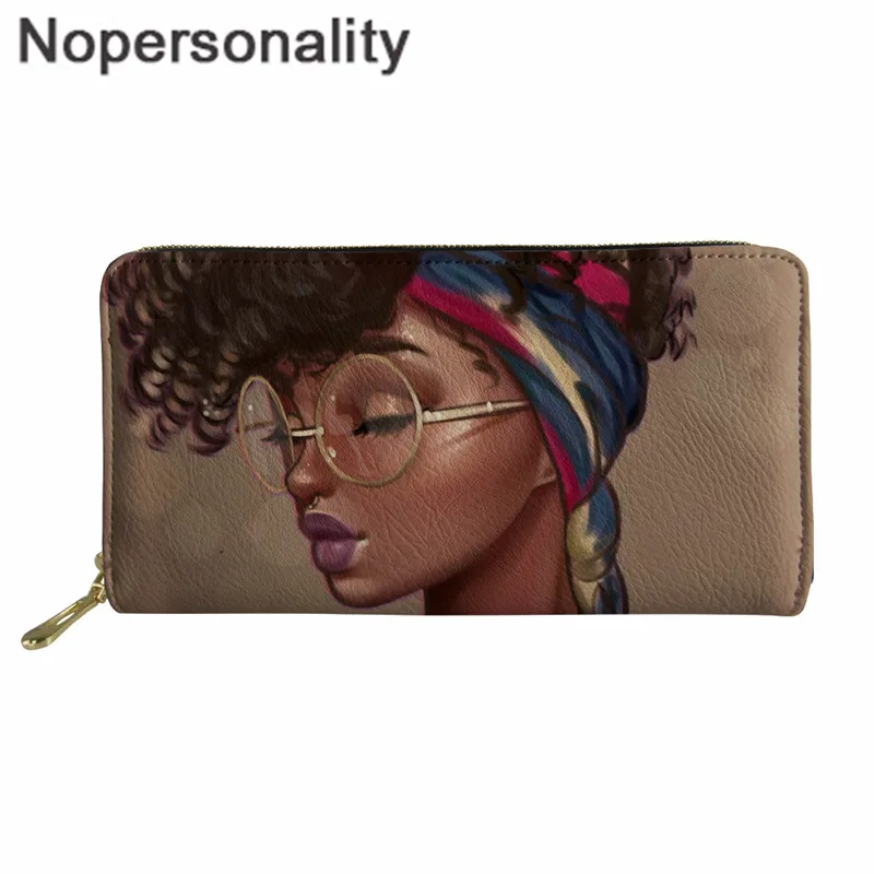 Z4944Z21 Nopersonality женский кошелек из искусственной кожи клатч кошелек Melanin queen женский с принтом в африканском стиле уникальные женские длинные кошельки на заказ - Цвет: Z4944Z21
