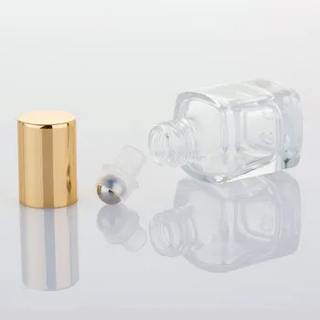 

High Quality 3ml Mini Essential Oils Metal Roller Ball Glass Perfume Bottles Traveler Empty Roll-On Refillable Bottles DW