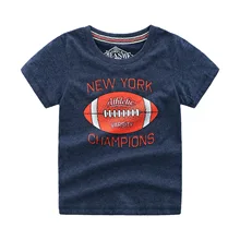 Г. Летняя новая стильная футболка для мальчиков летняя детская одежда из чистого хлопка с короткими рукавами для школьников и школьников детские топы