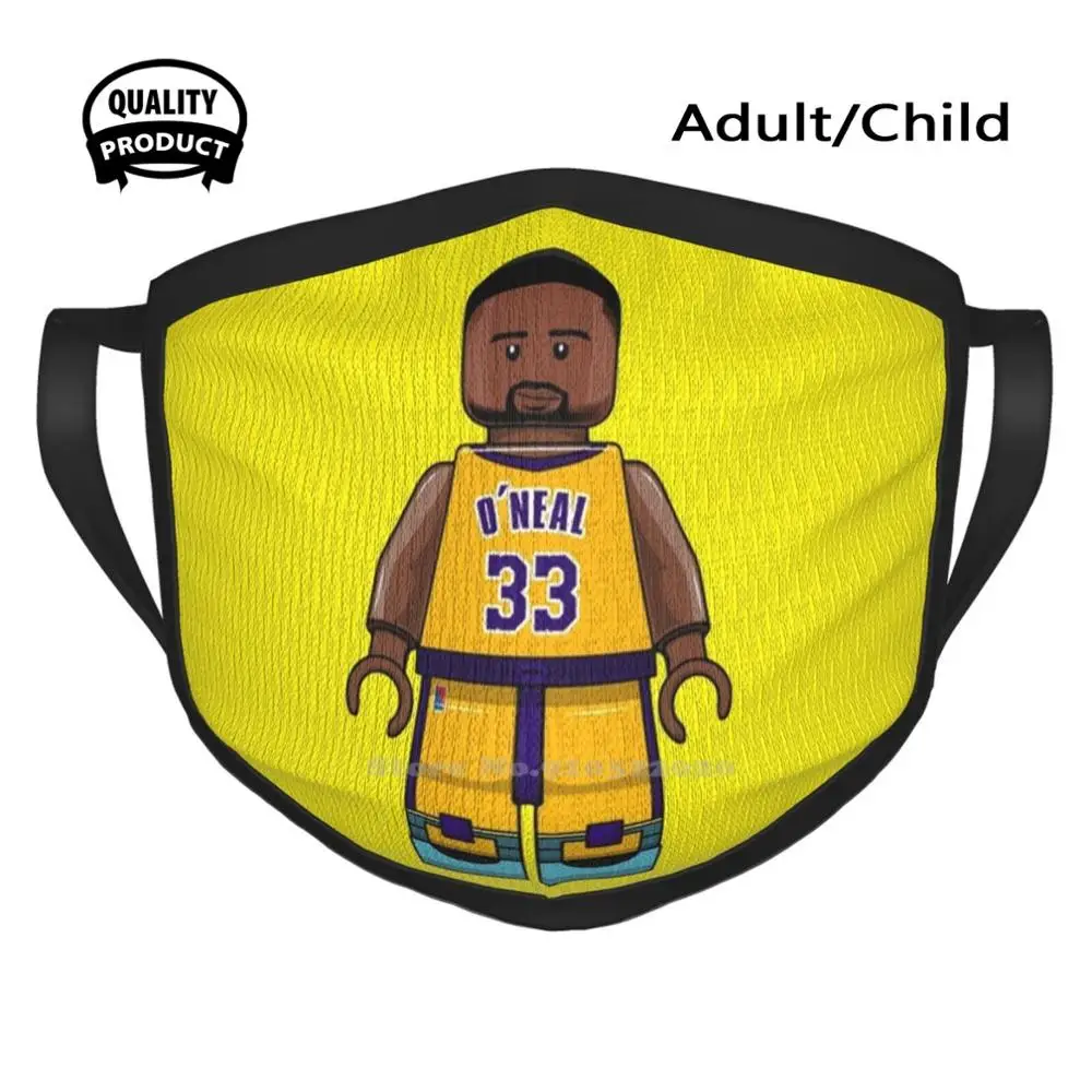 

Shaquille O'Neal #33 Bricks Style Figure Dust-Proof Outdoor Warmer Mouth Mask Shaq Basketball Oneal Shaquille Shaquille Oneal