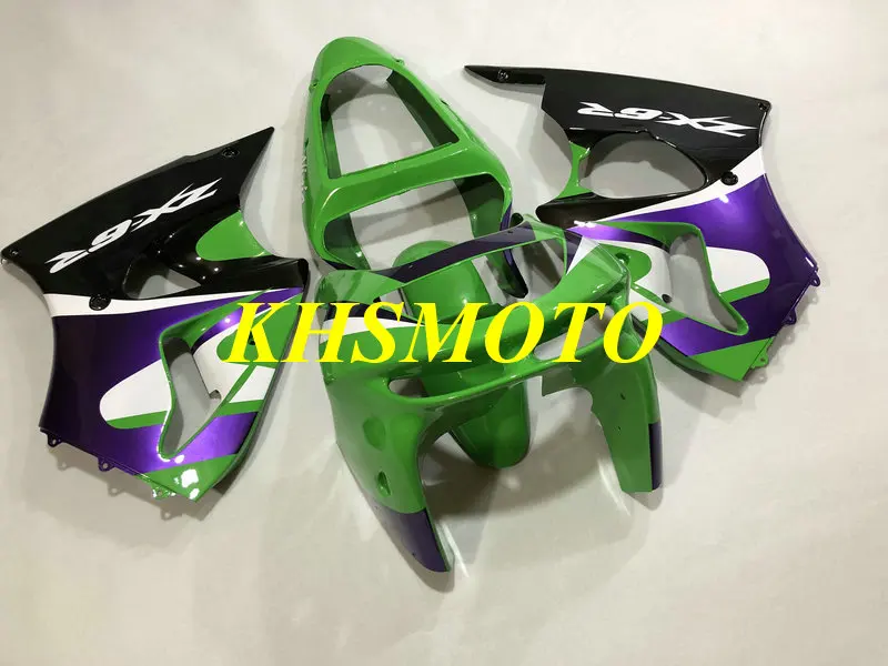 Мотоцикл обтекатель комплект для KAWASAKI Ninja ZX6R 98 99 ZX 6R 1998 1999 zx6r ABS зеленый фиолетовый