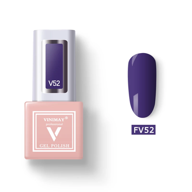 VINIMAY 60 Цветной Гель-лак для ногтей vernis полуперманентный УФ-гель лак-праймер впитывающий Гель-лак для ногтей Полировочный Гель для маникюра - Цвет: FV52