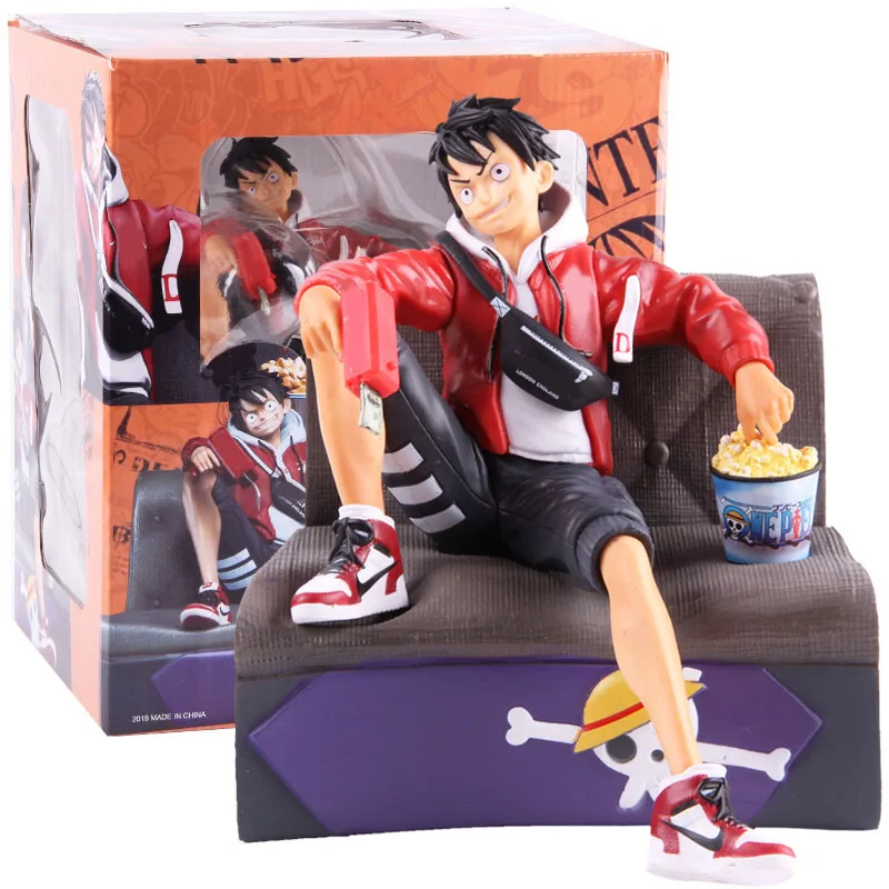 Цельная Обезьяна D Luffy Portgas D Ace Sabo в модной одежде, фигурка из аниме, цельная фигурка из ПВХ, Коллекционная модель игрушки - Цвет: B with colorful box