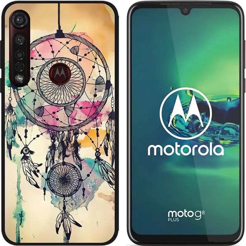 Небесно-голубой Чехол для Motorola Moto G8 Plus, мягкий матовый чехол с милыми животными и цветочным мрамором для Moto G8 play one macro, силиконовый чехол для телефона s - Цвет: Небесно-голубой
