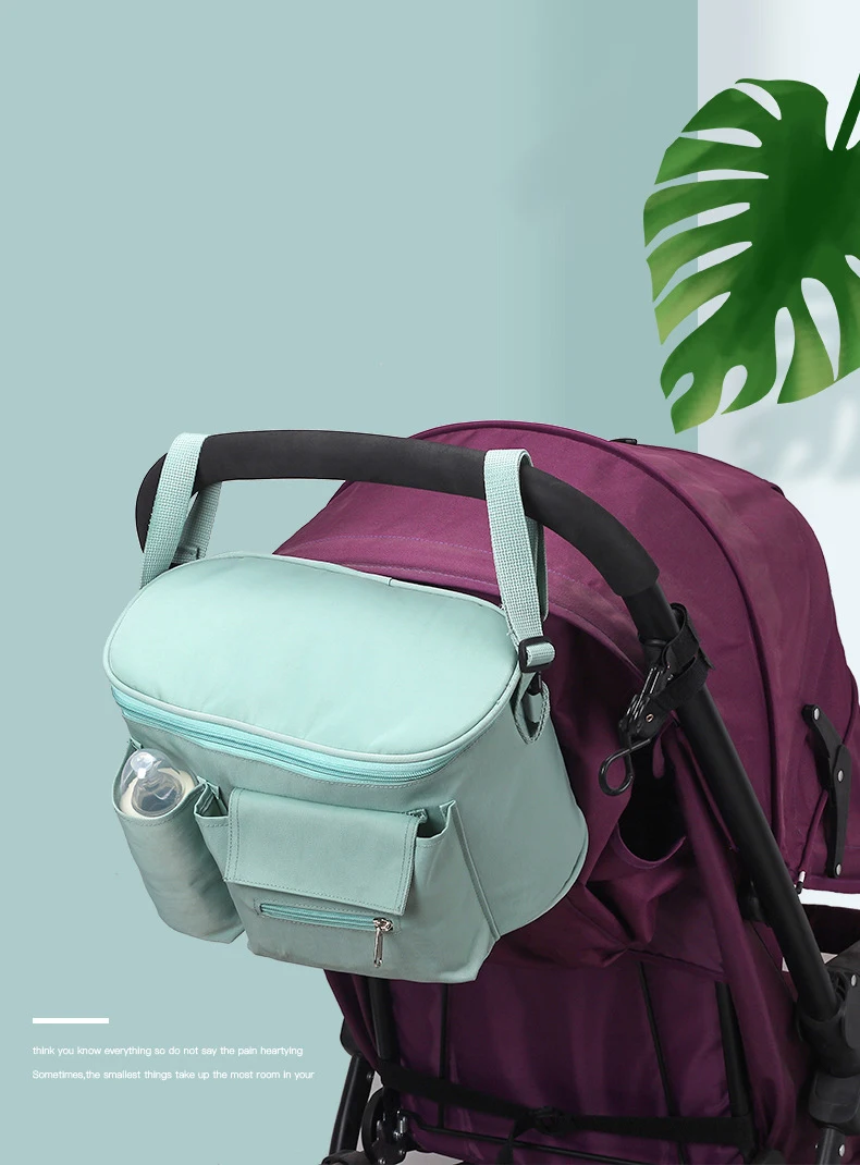 Stroller Bag Cup Holder Large Capacity Baby Accessories Cart Bag Stroller Organizer Outdoor Travel Hanging Carriage Mommy Bag summer baby stroller accessories