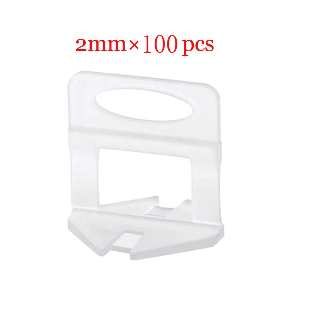 2 mm clips 100pcs Инструменты для установки пола-инструмент для укладки плитки на стену, инструмент для укладки, зажим, разделители, плоскогубцы для установки пола, инструменты для выравнивания плитки - Цвет: 2 mm clips 100pcs