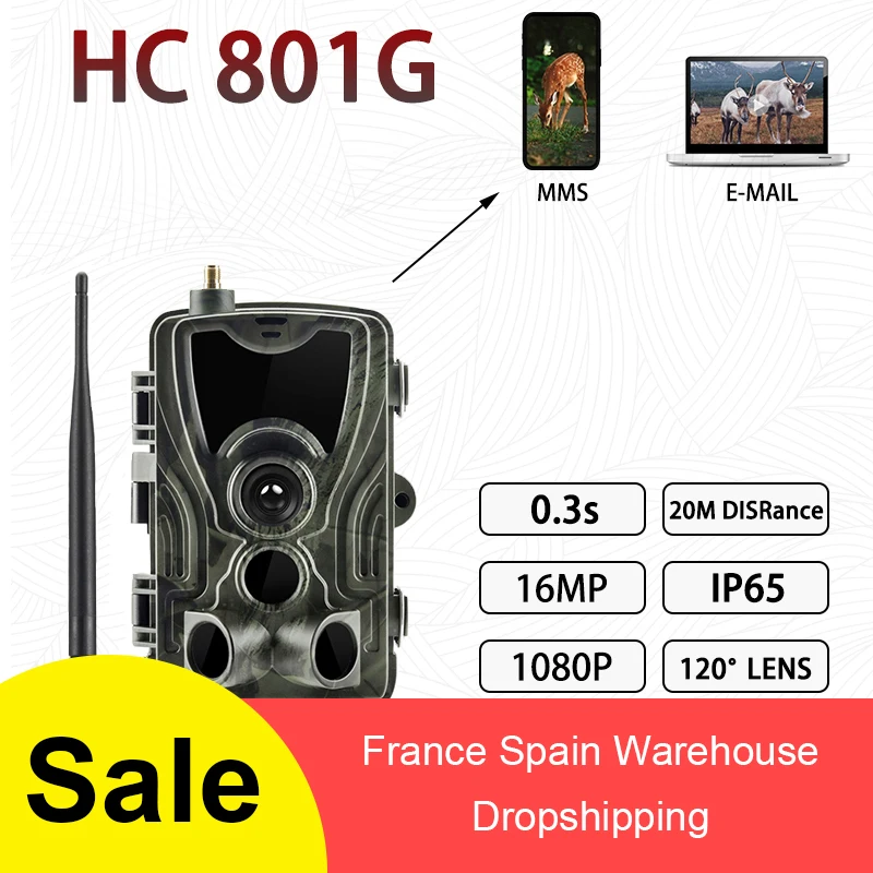 

HC-801G 3G 801A 801 LTE Hunting Camera 16MP Trail Camera SMS/MMS/SMTP IP66 Photo Traps 0.3s Trigger Time 940nm LEDs Wild Camera