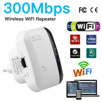 

Wireless Wifi Extension Repeater 300Mbps Network Repeater Wireless Wifi Range Extender Signal Booster Amplifier