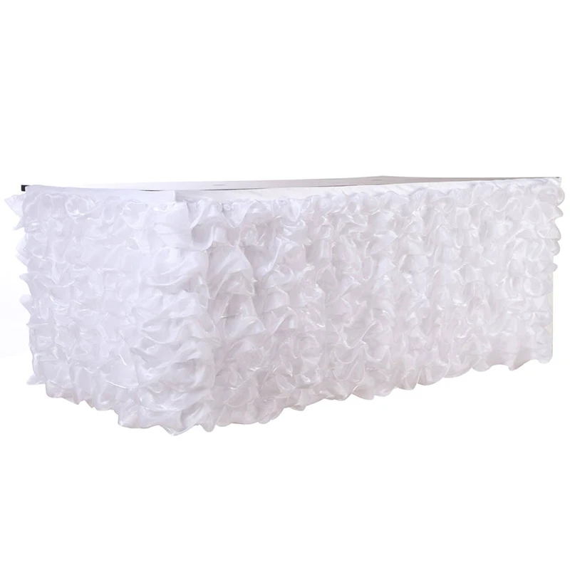 

New Table Skirt Banquet Wedding Hotel Table Decoration High Quality Table Skirts Baby Shower Birthday Party Table Accessories