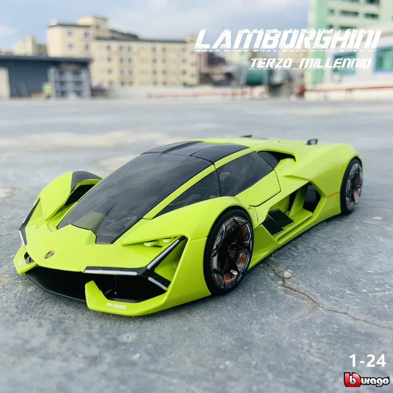 Bburago 1:24 Lamborghini концепция третьего возраста третий подарок для модели автомобиля коллекционная игрушка из