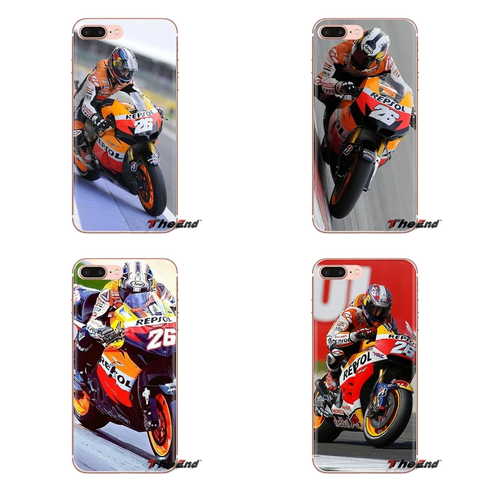 Silicone Phone Bag Case Dani Pedrosa 26 motorcycle For LG G3 G4 Mini G5 G6 G7 Q6 Q7 Q8 Q9 V10 V20 V30 X Power 2 3 K10 K4 K8 2017 |