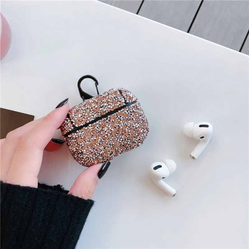 Милый сексуальный 3D Блестящий жесткий пластиковый Bluetooth беспроводной зарядный чехол для Apple AirPods Pro 3 air pods 1 2 Чехол coque - Цвет: rose airpods pro