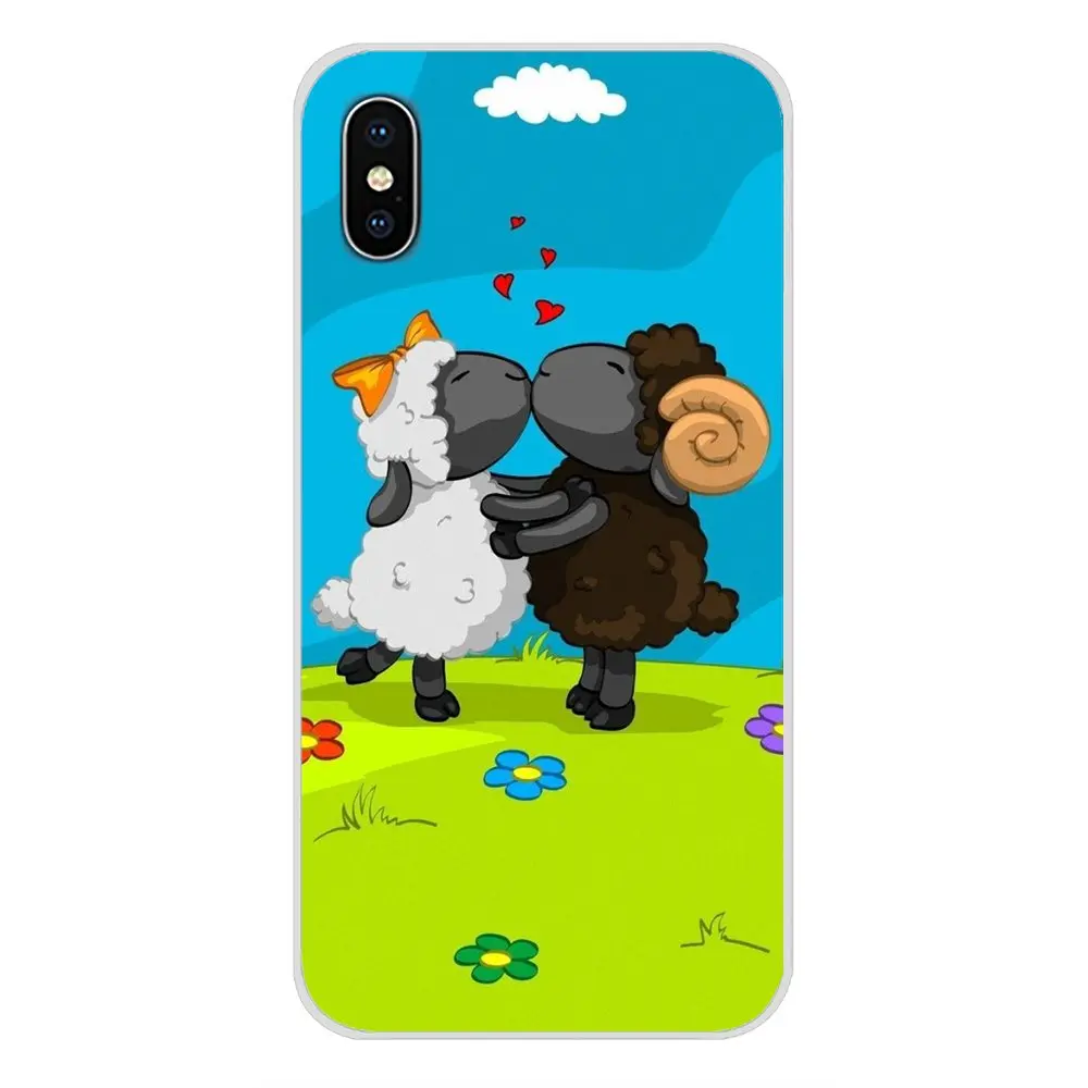 images 7 Для samsung Galaxy S3 S4 S5 мини S6 S7 край S8 S9 S10 Lite рlus Note 4 5 8 9 Вязание медитации с мультипликационным принтом «Овечка» силиконовый чехол-кошелек - Цвет: images 7