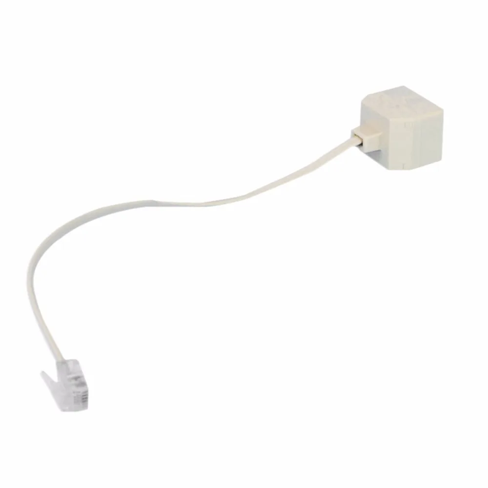 RJ11 6P4C Male to 6P4C Female 2 Way Telephone Jack Plug Splitter Phone Telephone Line Connector 3