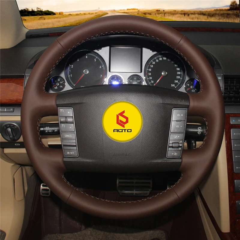 Чехол на руль для Volkswagen VW Phaeton 2004 2009 чехол руль|Чехлы руль| |