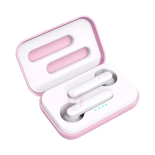 MEUYAG TWS беспроводные Bluetooth наушники с системой HANDSFREE наушники Спортивная гарнитура Поддержка Siri Mic для iPhone 11 samsung huawei - Цвет: pink