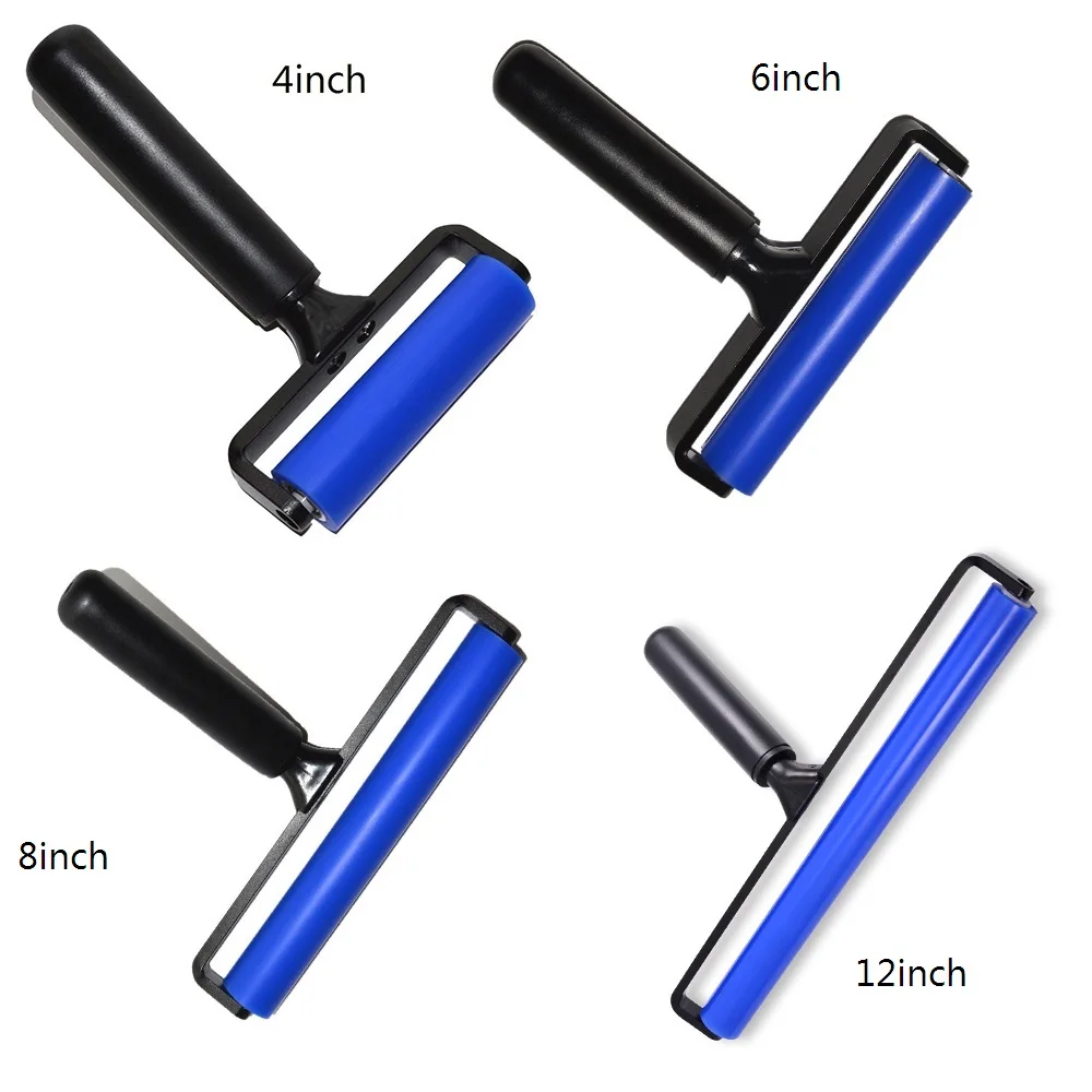 

FOSHIO 4/6/8/12" Silicone Roller Squeegee Vinyl Film Car Glue Sticker Remover Window Tint Paint Roller Household Cleaning Tool