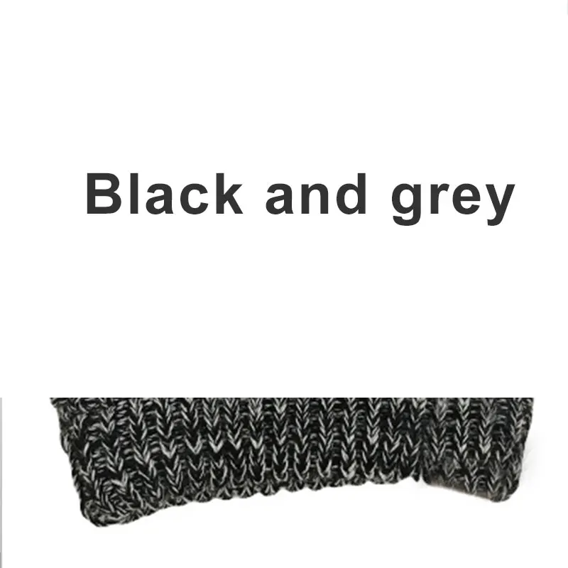black and grey Зимняя брендовая теплая шапка «конский хвост», женская шапка, мягкие вязаные зимние шапки бини для женщин, теплая шапка-булочка, зимняя шапка с биркой - Цвет: black and grey
