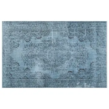 

Handmade Blue Vintage Overdyed Turkish Area Rug 176x274 Cm-5'9''X8'12''