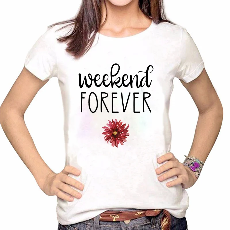 Женская одежда футболка с принтом летняя кофейным цветком повседневная женская