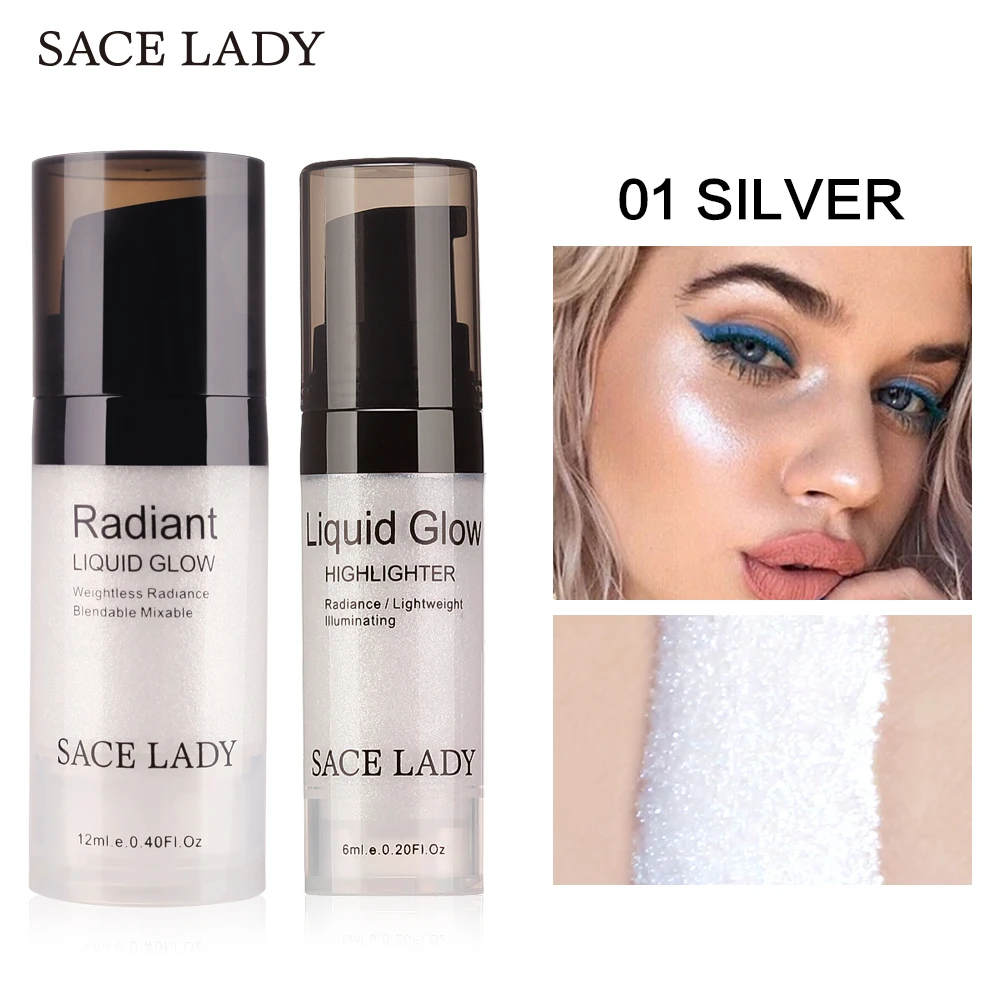 SACE LADY крем-Хайлайтер для лица жидкий осветитель макияж мерцающий набор для макияжа Жидкий блеск для лица брендовая косметика