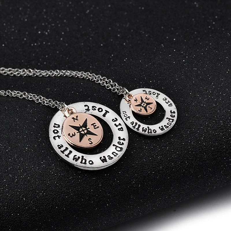 

Hot Sales Europe And America Fashion Parts Navigation Cool Circle Compass Pendant Necklace Accessories