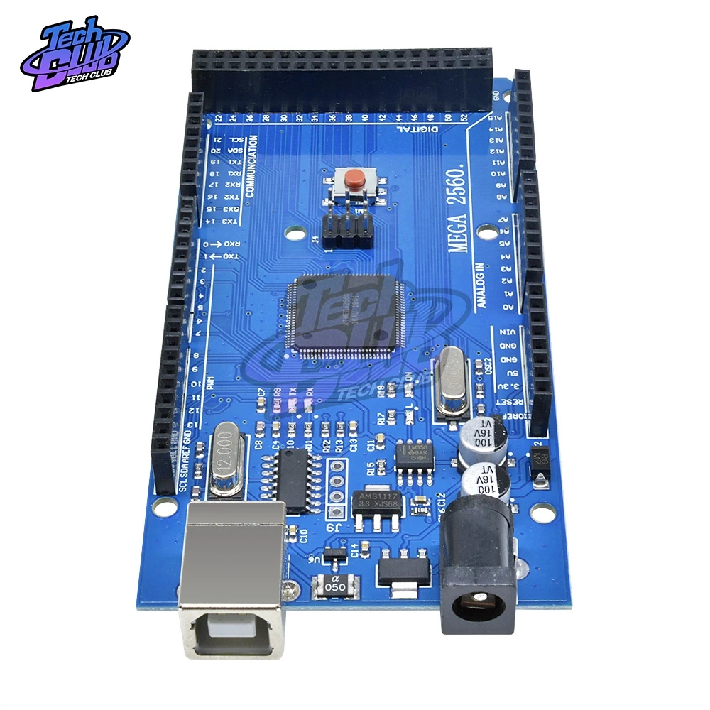 MEGA2560 MEGA 2560 R3(ATmega2560-16AU CH340G) AVR USB плата(Lan) для Arduino