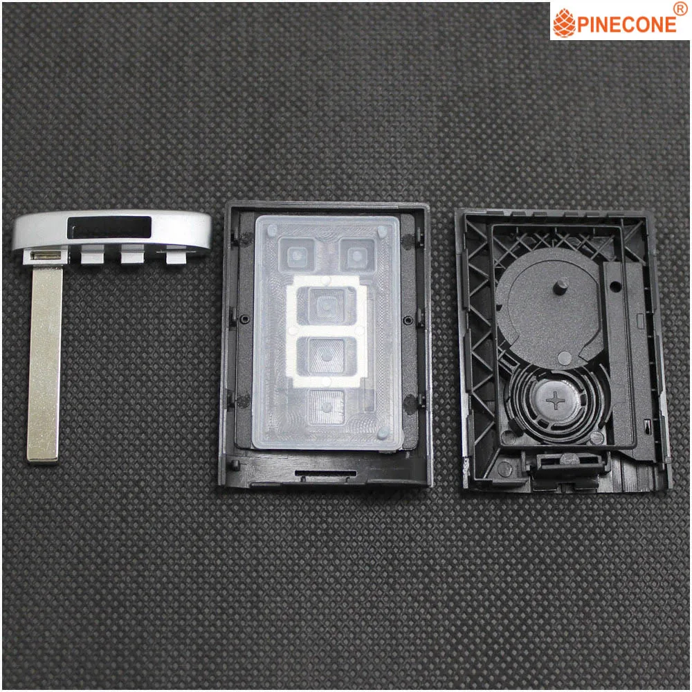 Pinecone для ключа чехол для Cadillac SRX 2010- FCC ID: NBG009768T ATS ELR XTS Автомобильный ключ 5 кнопок дистанционного лезвия 2 брелока чехол