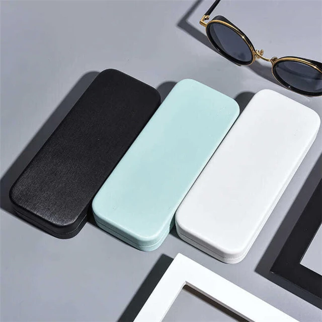 Glasses Bag Women Men Genuine Leather Fashion Glasses Case Soild Color Sunglasses  Bag Eyeglasses Accessories Sunglasses Box - AliExpress